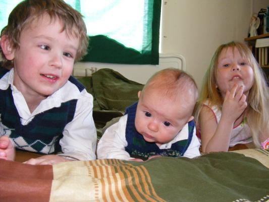 Noah, Joshua, Sarah.
