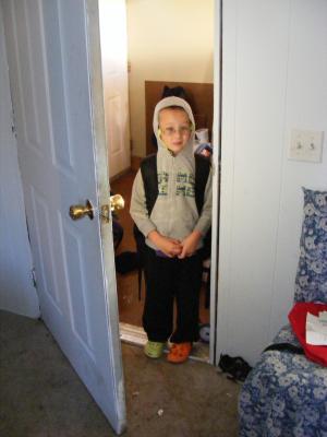 Noah on the first day of Kindergarten.