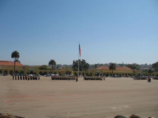 Matthew graduated from Marine boot camp.
