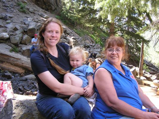 Katie, Sarah, and Bea at Palisade falls