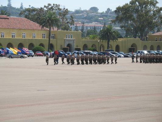 Matthew graduated from Marine boot camp.