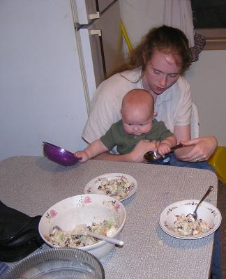 How am I supposed to make a big mess when my dish is empty?