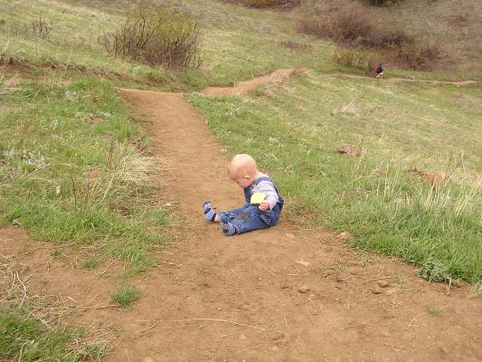 Noah stops to rest.