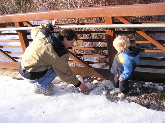 OK, Noah let's put some more ice into the water.