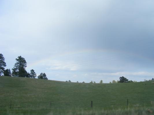 Rainbow before the ecclipse