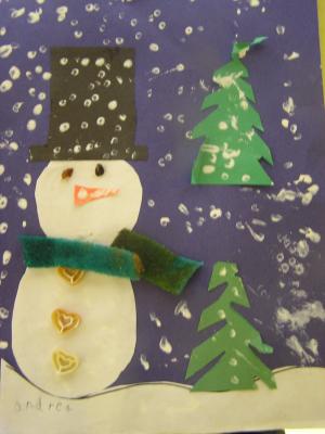 Andrea's snowman paper.