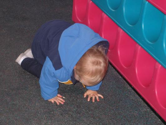 Noah plays at Burger King in Sandpoint, Idaho.
