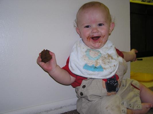 Mommy gave me a cookie!