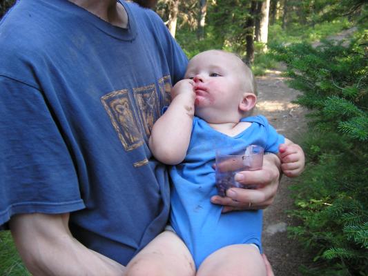 Time to eat some huckleberries.