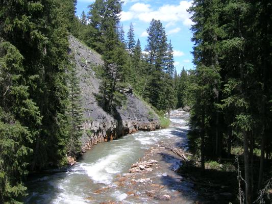 The South Fork of the West Fork of the Gallatin River.