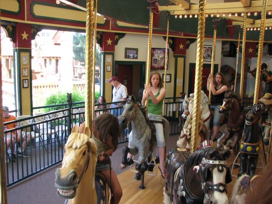 Andrea on the Carousel