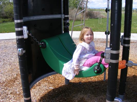 Sarah at the park.