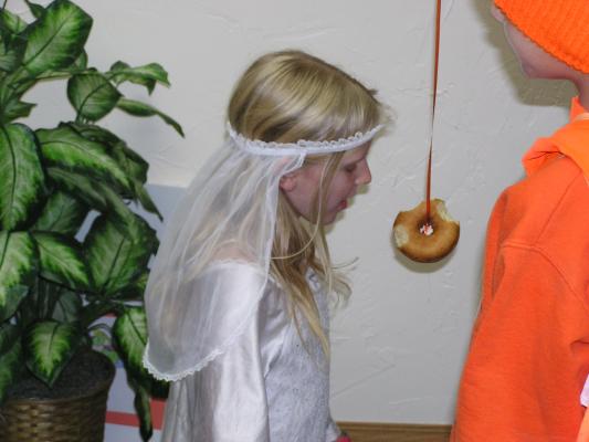 GVCC Fall Party - Eat a doughnut on a string.