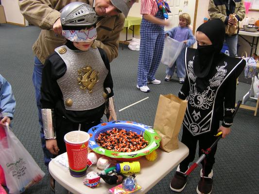 GVCC Fall Party - Find the pennies in the candy corns.