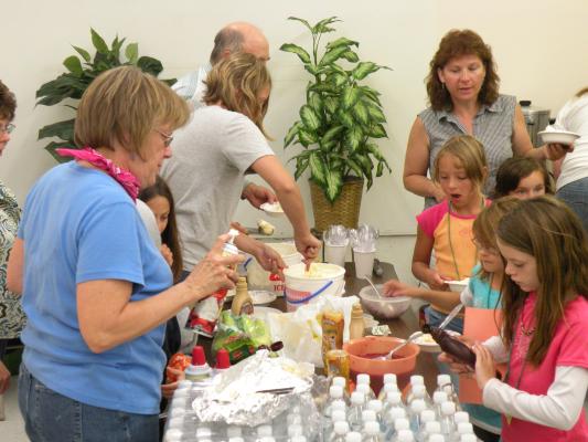 Icecream Sundays at VBS parents night.