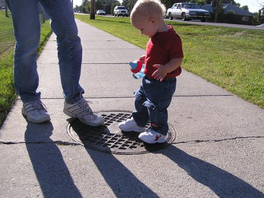 You stomp too Daddy.