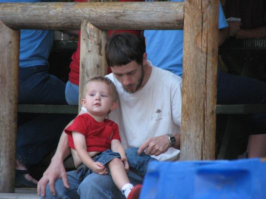 Noah and David at camp.