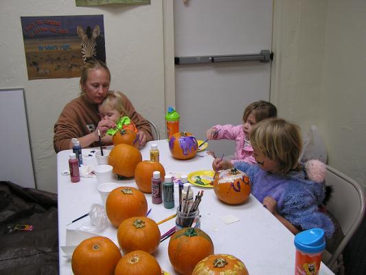GVCC Fall Party - Pumpkin painting.