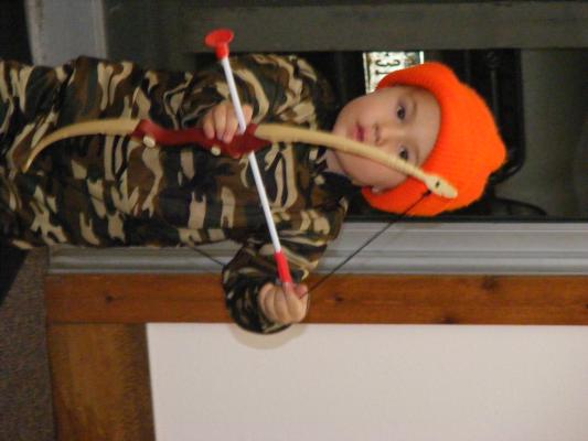 Michael as hunter.