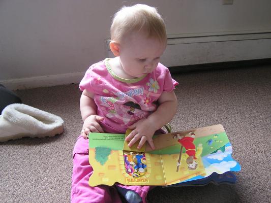 Sarah read about Jonah and the Whale.