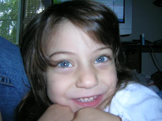 Andrea smiles for the camera.