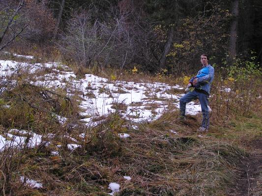 We decided to take our sleeping baby on a hike.