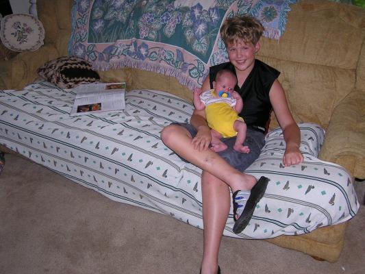 Uncle Joe poses with Noah