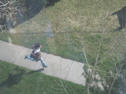 Malia runs.