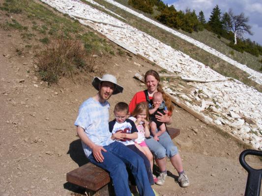 Noah and Sarah walked the whole way up.