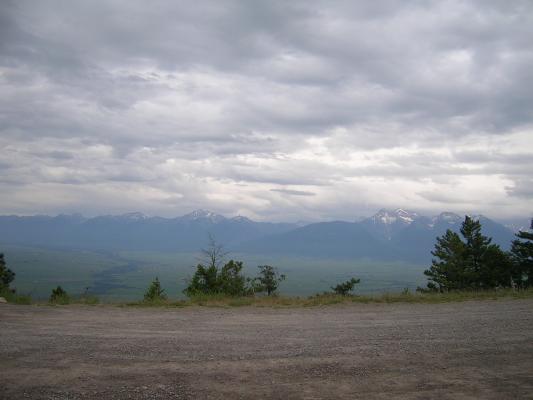 A view from the Bison Range. It didn't rain on us.
