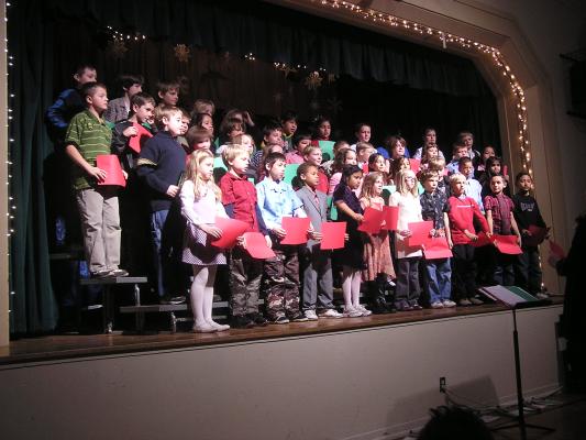 Malia's class in the Holiday program