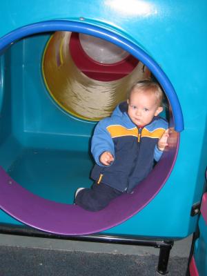 Noah plays at Burger King in Sandpoint, Idaho.
