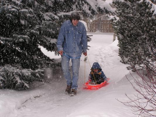 It just snows and snows.