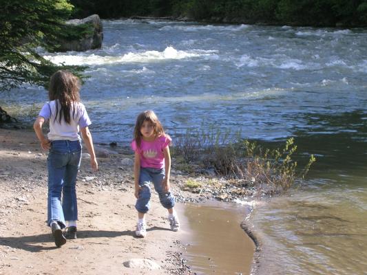 We stopped for a picnic further down stream.