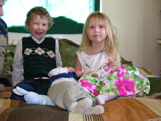 The kids. Noah, Joshua, and Sarah