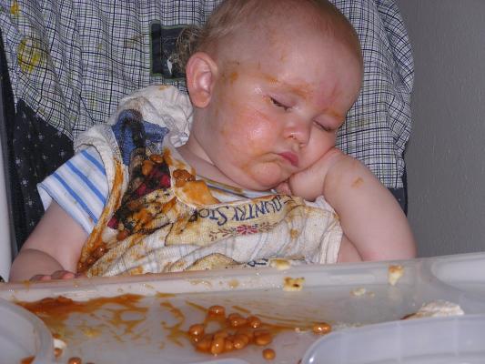 Eating wore me out.