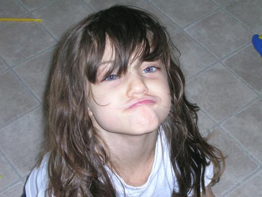 Andrea makes a face.
