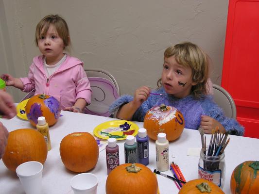 GVCC Fall Party - Pumpkin painting.