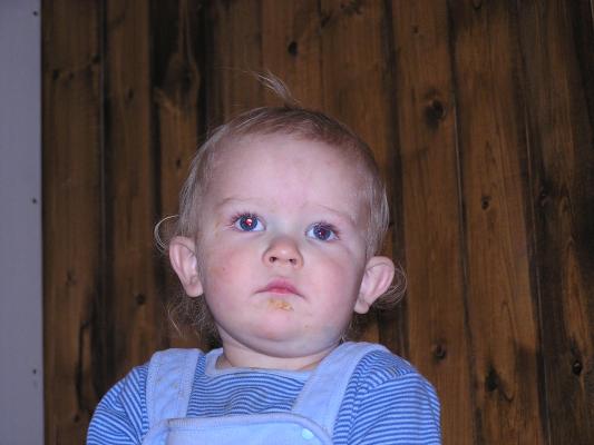 Noah poses for yet another photograph.