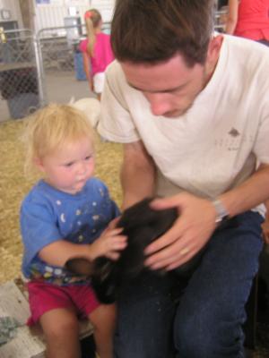 Sarah and David have a bunny