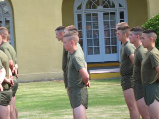 Matthew graduated from Marine boot camp.