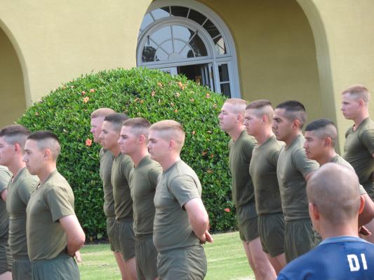 Matthew graduated from Marine boot camp.