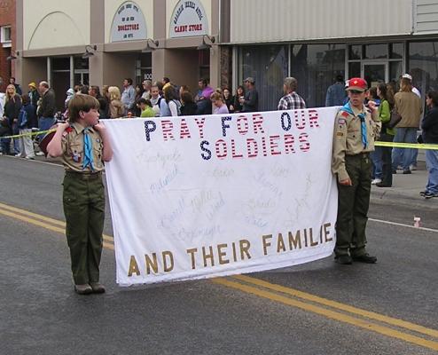 Boy Scouts in the Belgrade parade
Pray for our soldiers and their families