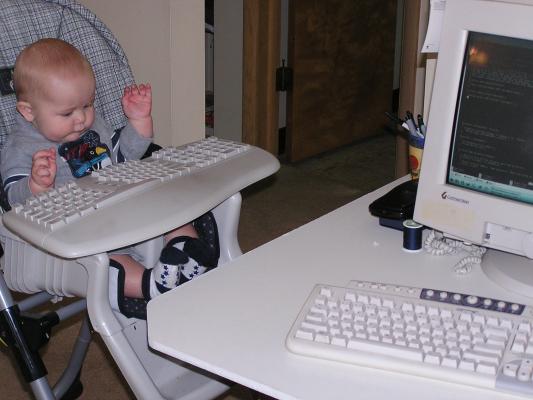 If I learned to type, maybe I could find the any key.