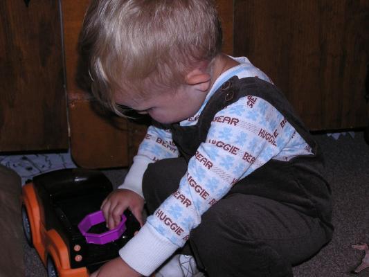 Noah wears a brown outfit that his Uncle Benji wore.