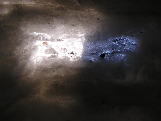 We almost have a window in our igloo.