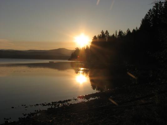 Lake Mary Ronan sunrise.
