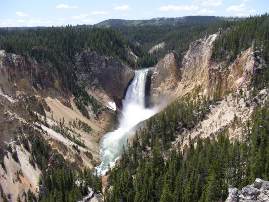 Yellowstone Falls.