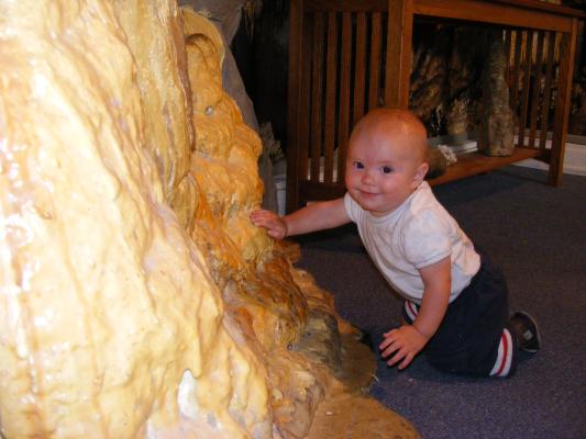 Joshua at the Lewis and Clark caverns.