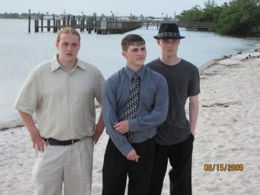 Nick Zack Ben wedding park beach 2009